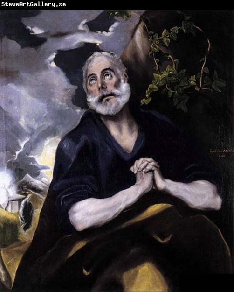 GRECO, El St Peter in Penitence